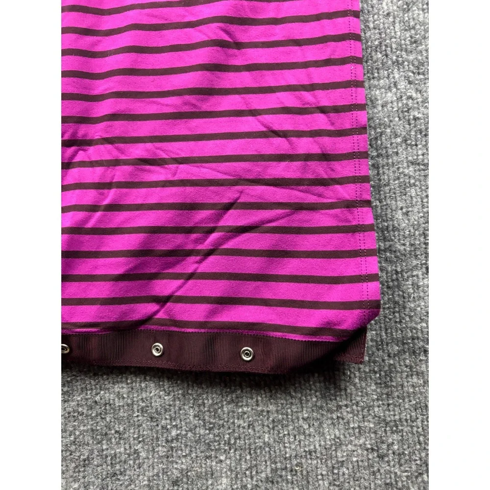 Lululemon Vinyasa Scarf Women OS Magenta Striped Snap Wrap‎ Scarf